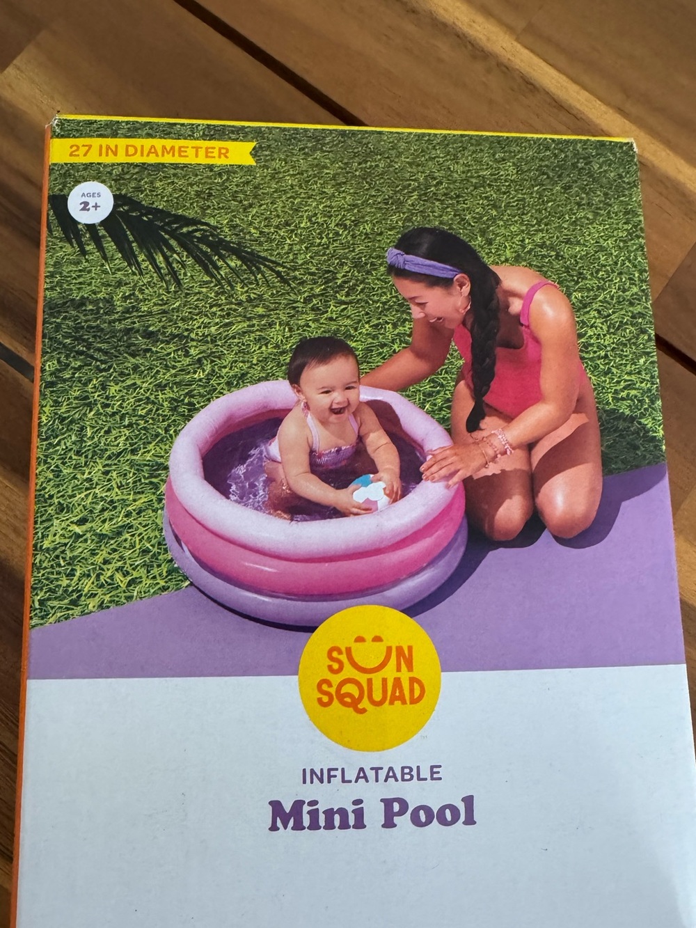 NEW Inflatable Mini Pool - Pink - Picture 1 of 1